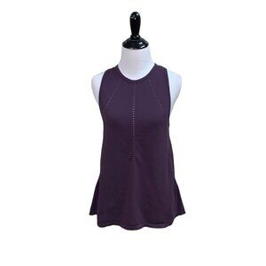Athleta Women's Tank Top Size XS A-Line Purple 100% Nylon Sleeveless Purple